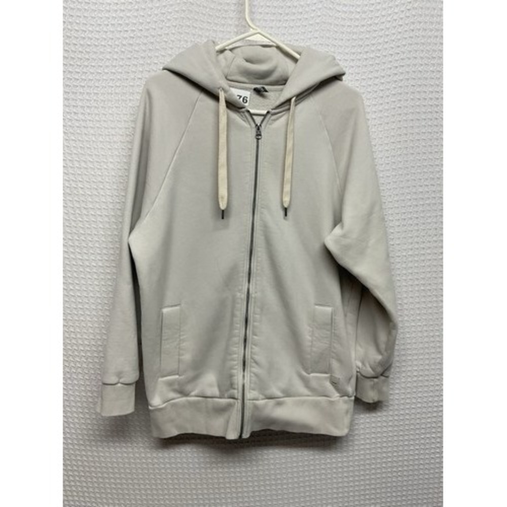 Vuori Gray Restore Oversized Full Zip Hoodie Sweatshirt Unisex Adults S To M